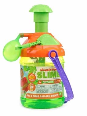 Nickelodeon Slime Balloon Bucket Fill & Fling Water Balloons Set New Kids Toy